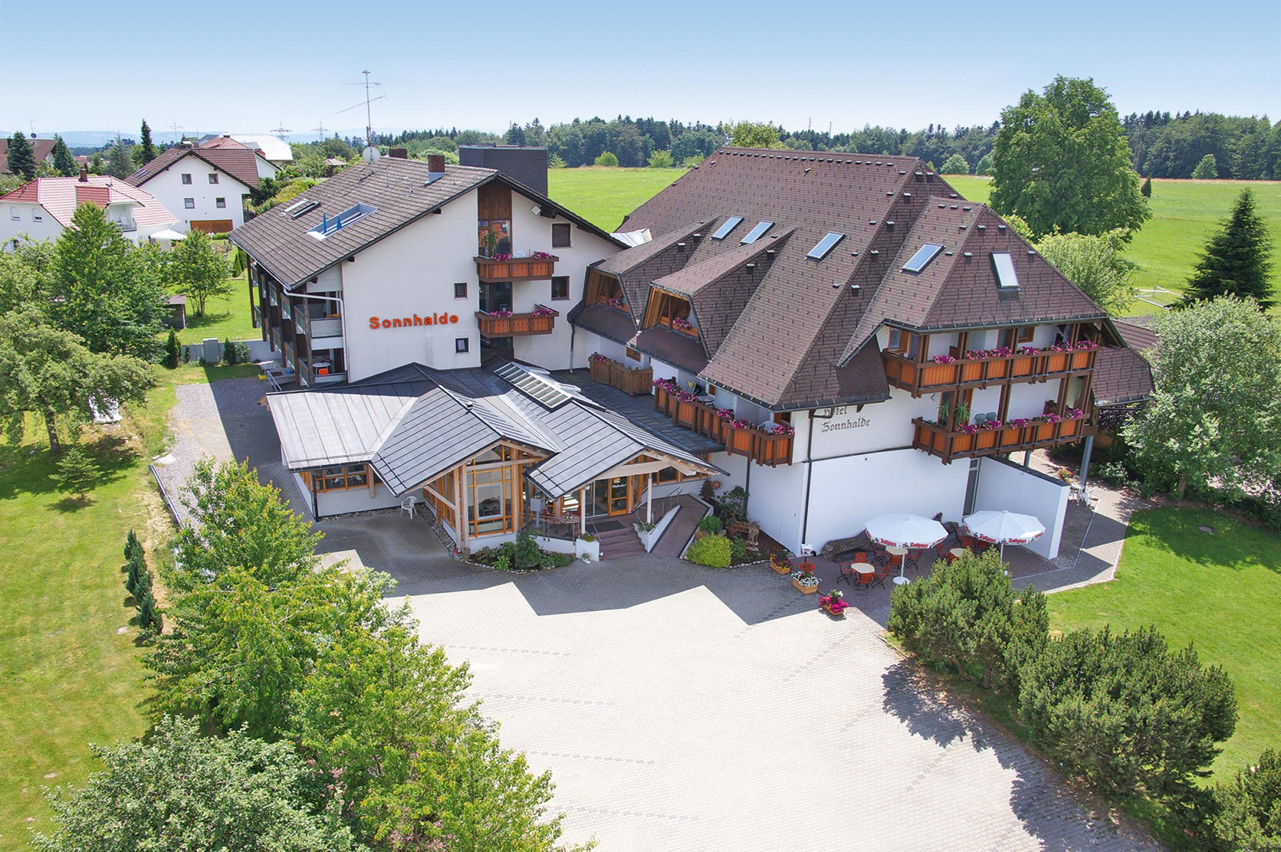 Hotel Sonnenhof Sonnhalde Vogelperspektive | Birkendorf im Schwarzwald